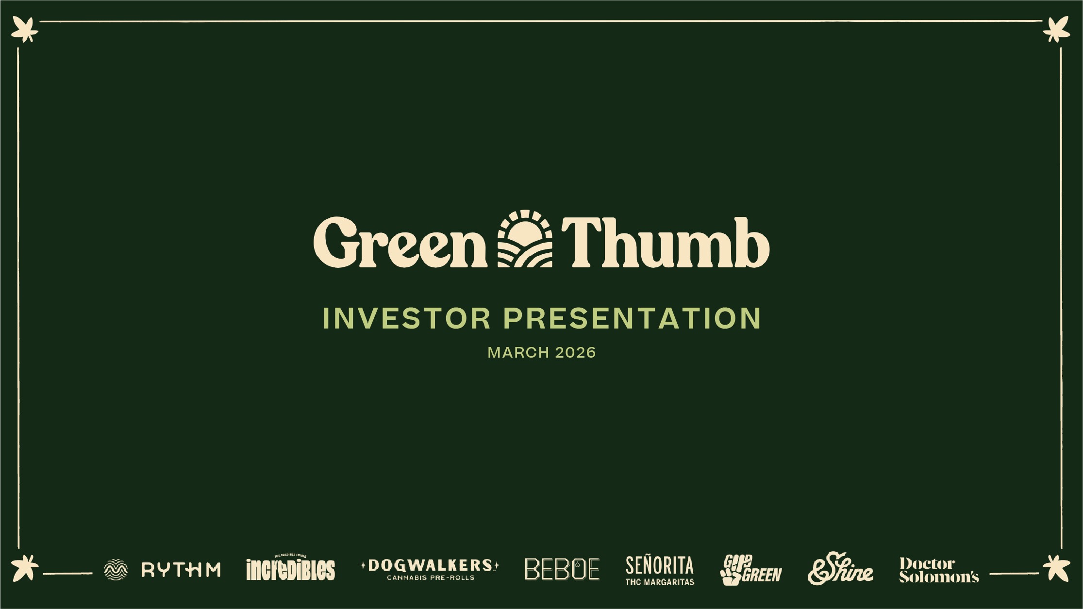 Investor Presentation 